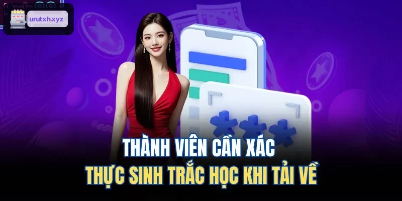 Xác thực sinh trắc học khi tải app ZBET